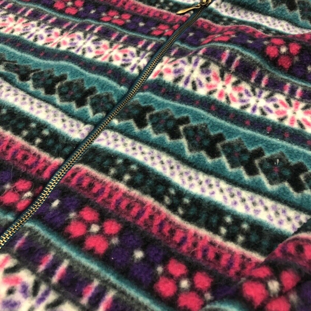 Preowned Alfred Dunner Aztec Western Design Fleece - Picture 3 of 4